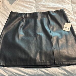 a.n.a Black Mini Pencil Skirt Wrap Style